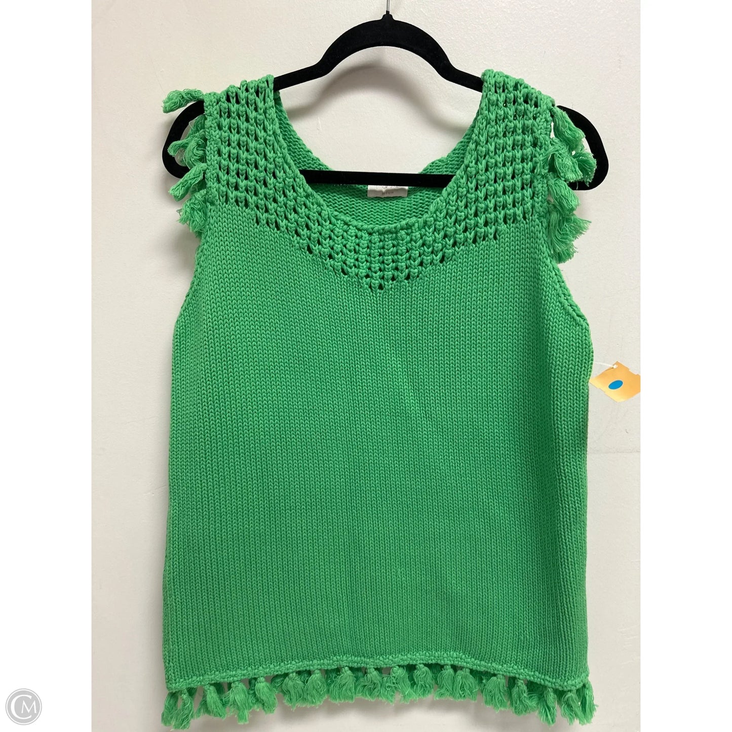 Top Sleeveless By Fate In Green, Size: M