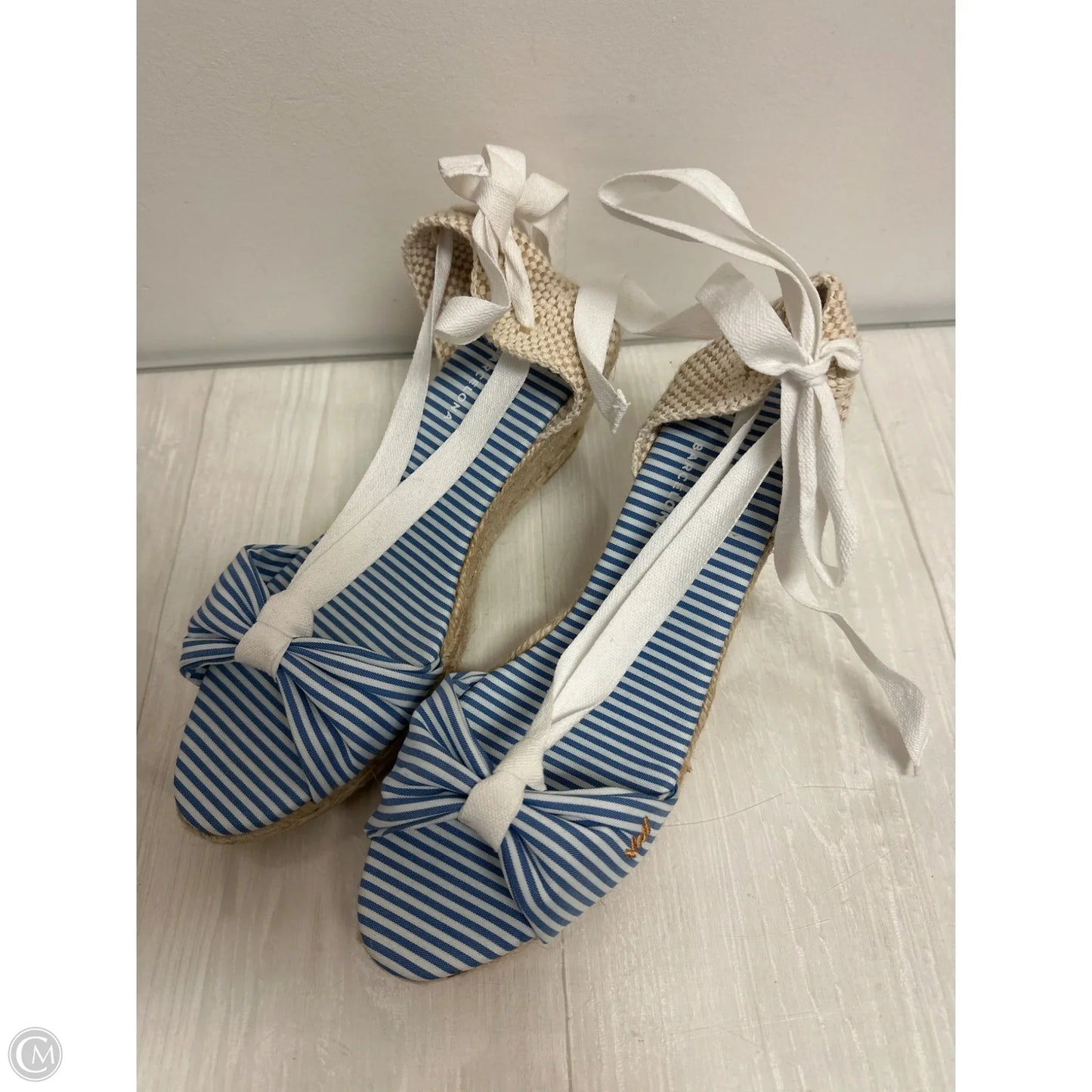 Shoes Heels Wedge By Clothes Mentor In Striped Pattern, Size: 10.5