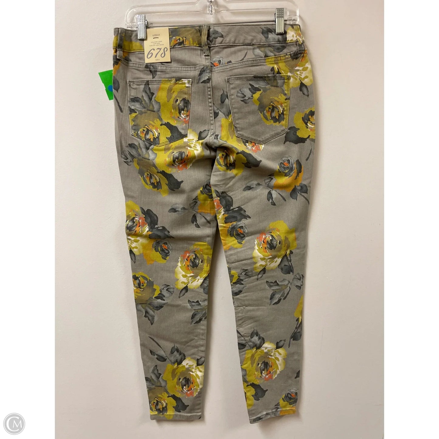 Jeans Skinny By Limited In Floral Print, Size: 6