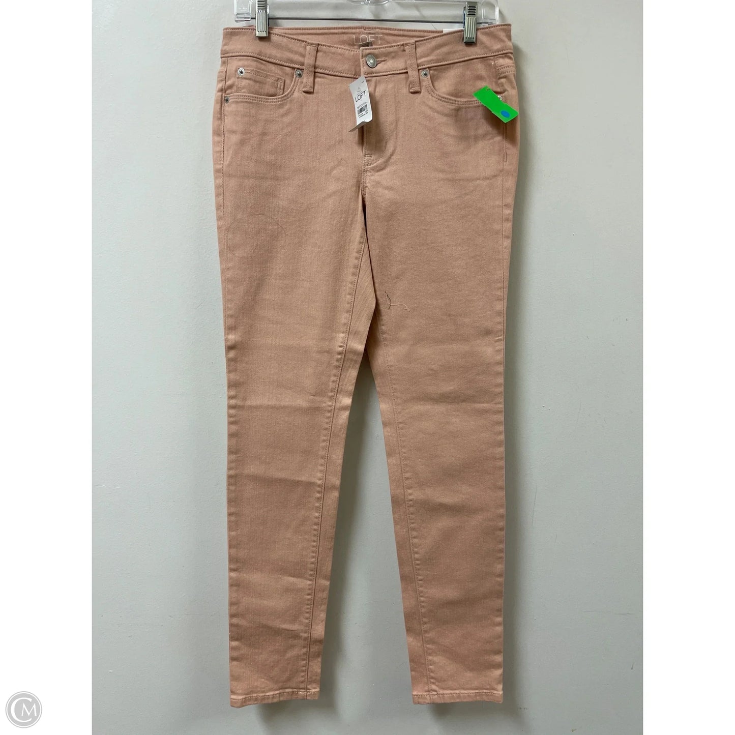 Jeans Skinny By Loft In Peach, Size: 6