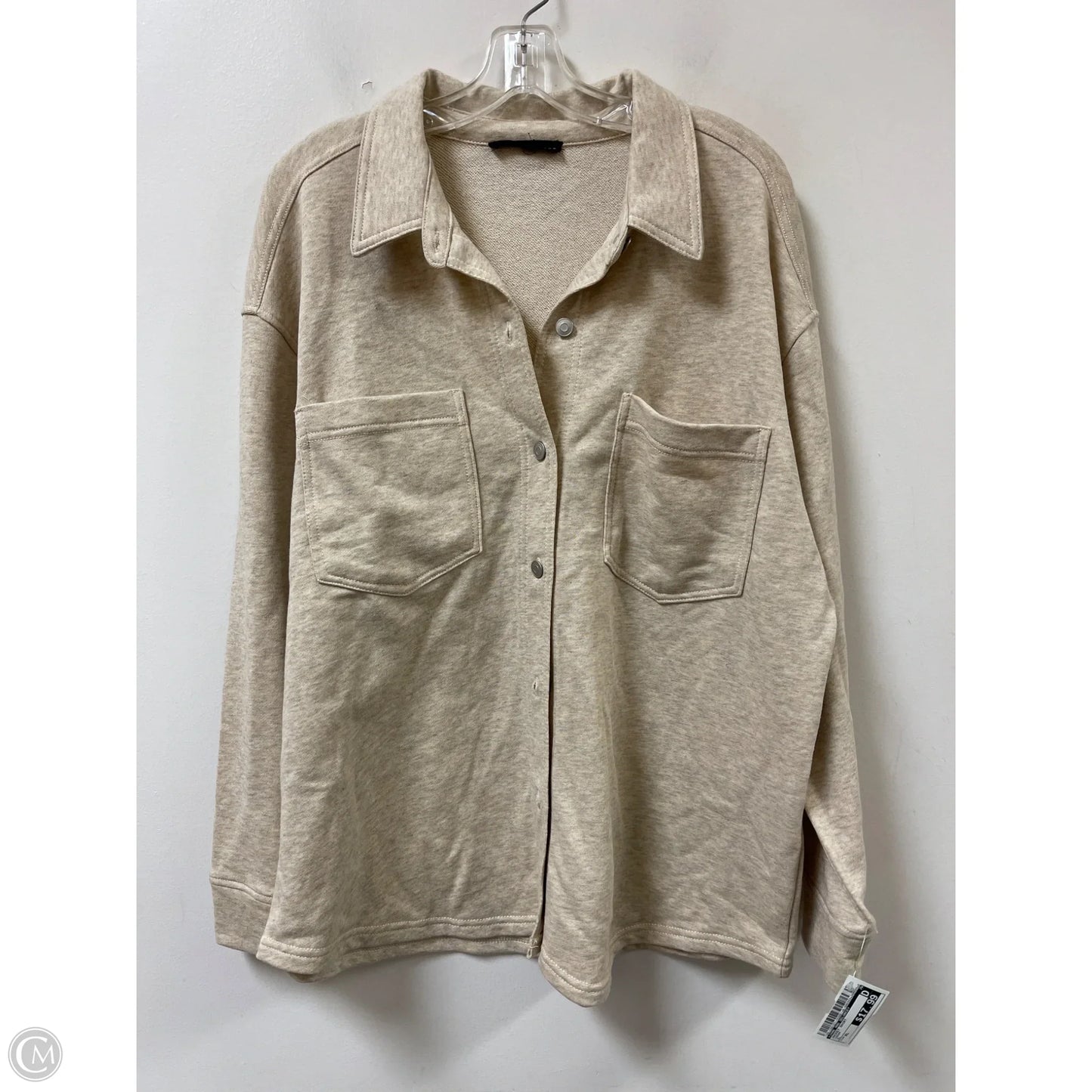 Jacket Shirt By Jane And Delancey In Cream, Size: Xl