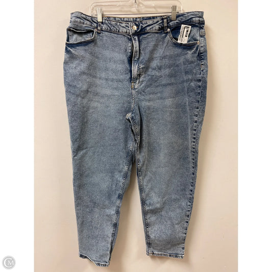 Jeans Straight By Divided In Blue Denim, Size: 20