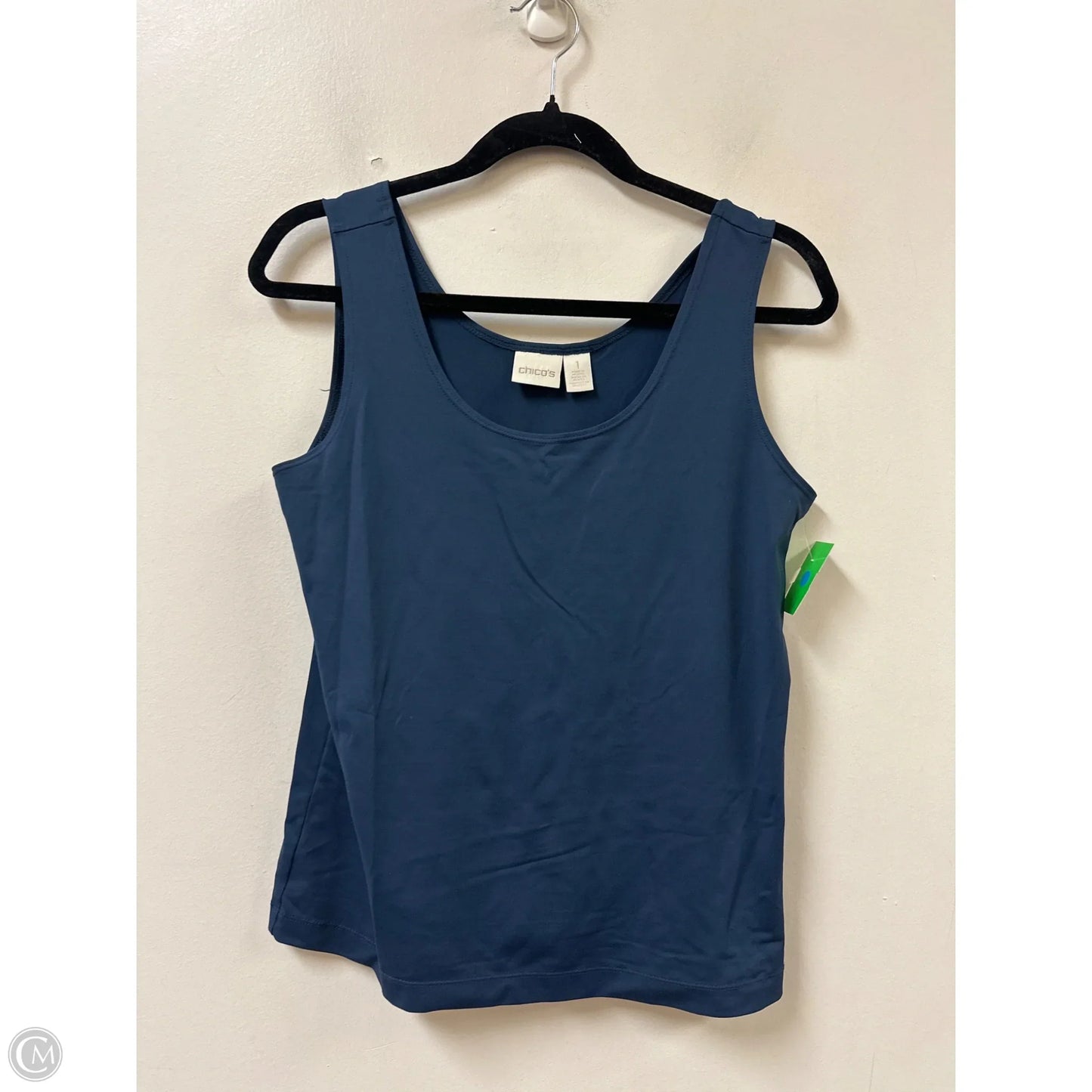 Top Sleeveless By Chicos In Navy, Size: S