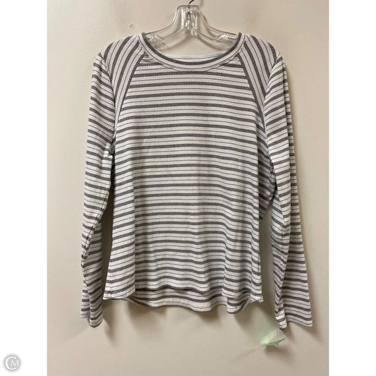 Top Long Sleeve By Wonderly In Striped Pattern, Size: 1x