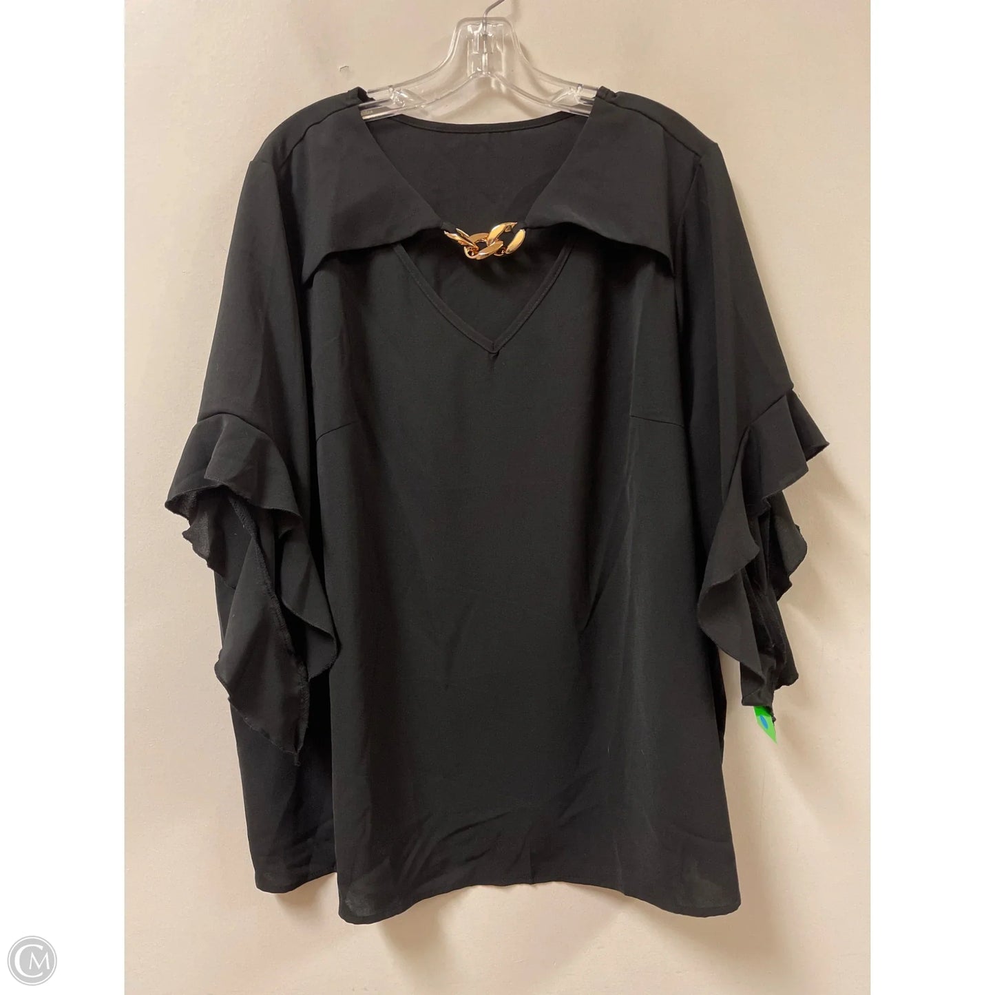 Top Long Sleeve By Clothes Mentor In Black, Size: Xl