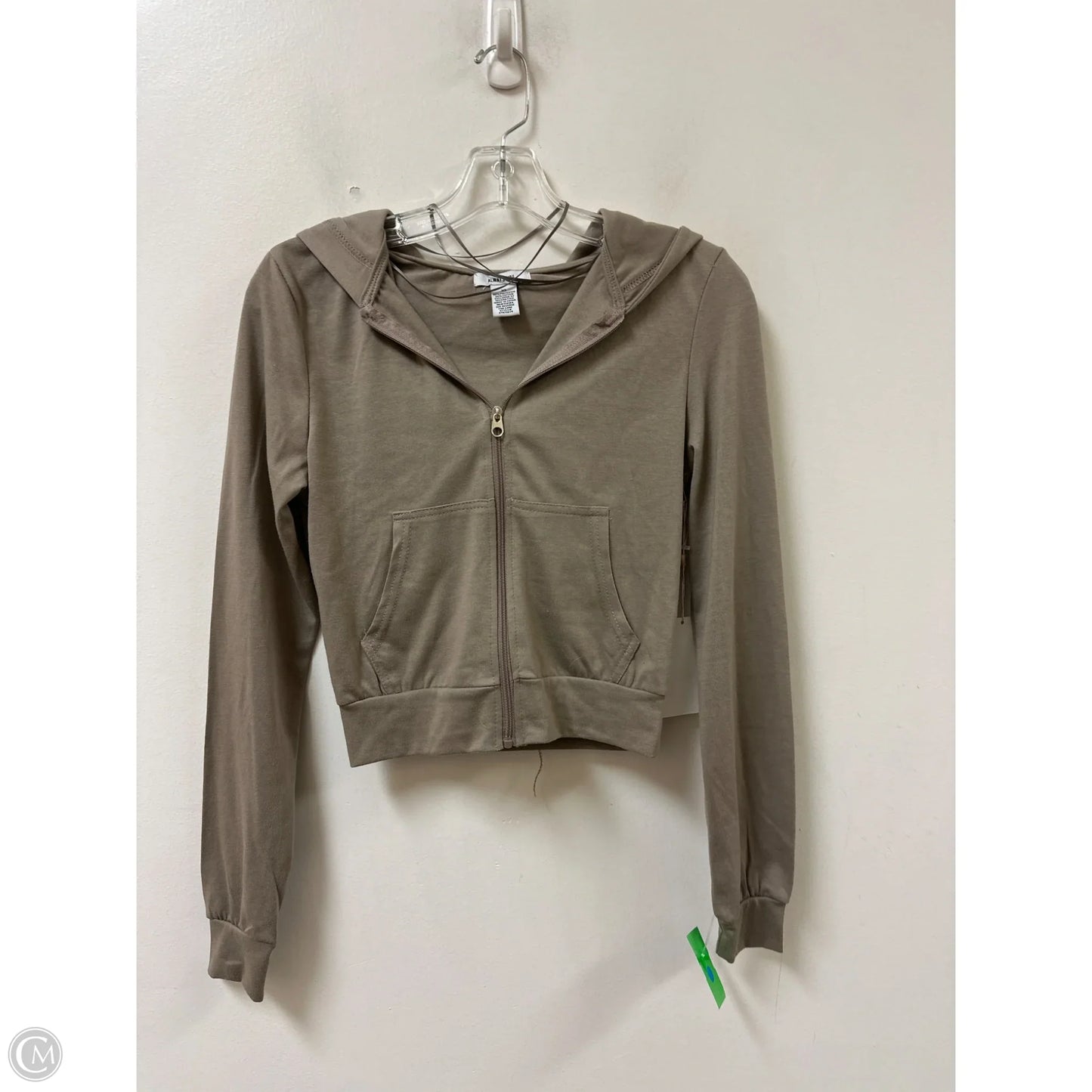 Athletic Jacket By Clothes Mentor In Tan, Size: Xs