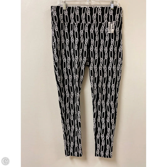 Pants Cropped By Investments In Black & White, Size: 12