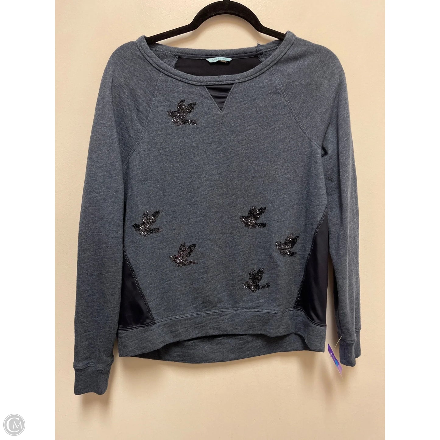 Sweatshirt Crewneck By Clothes Mentor In Navy, Size: S
