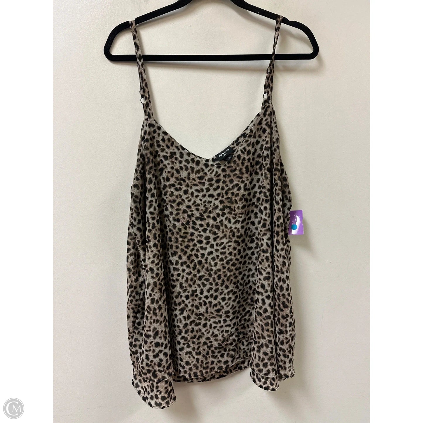 Top Cami By Torrid In Animal Print, Size: 2x