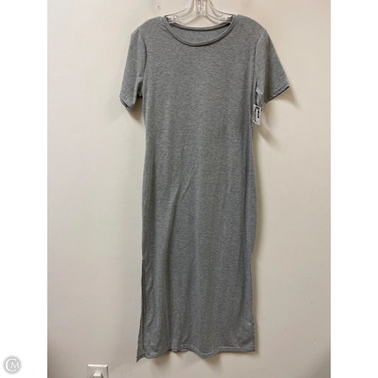 Dress Casual Midi By Clothes Mentor In Grey, Size: L