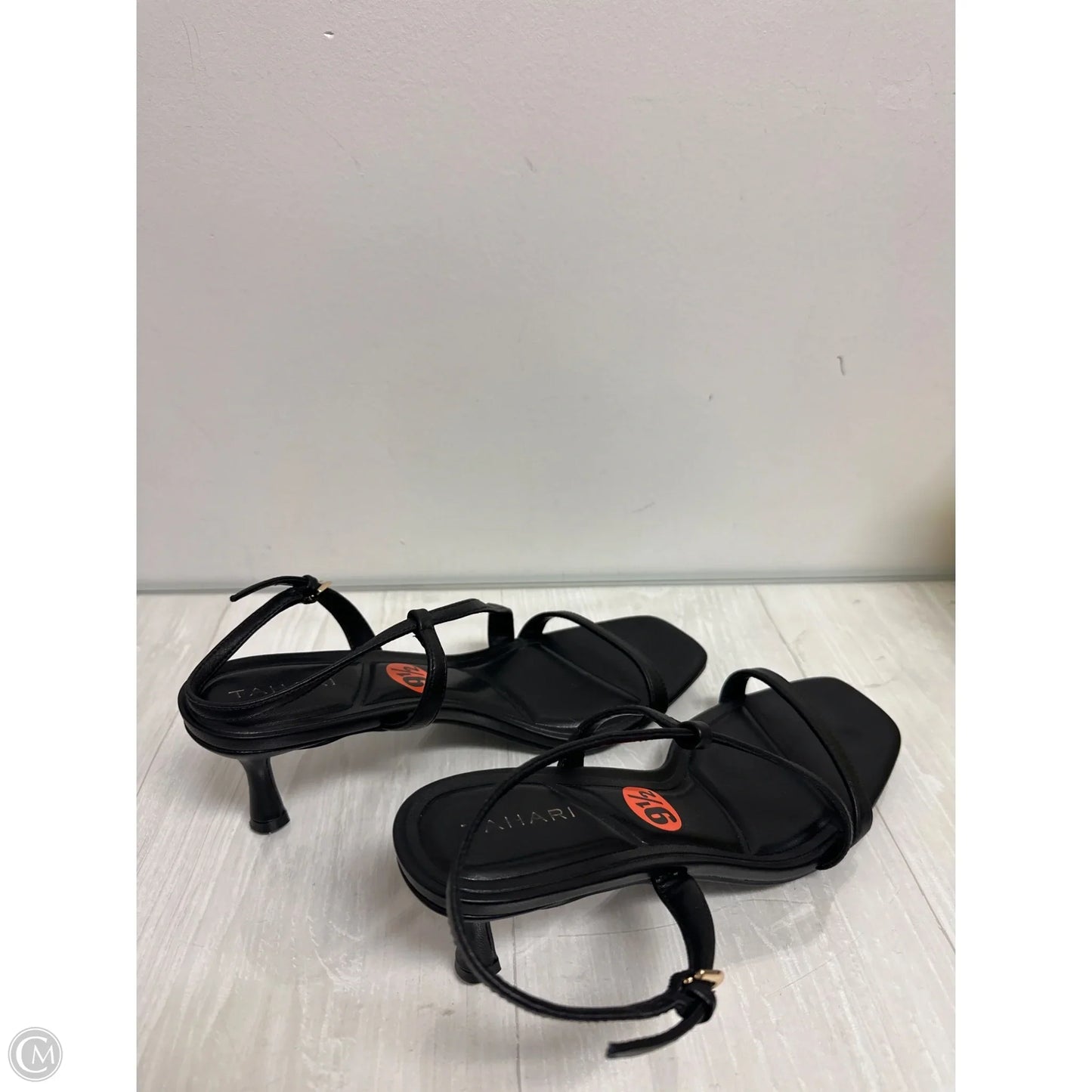 Sandals Heels Stiletto By Tahari In Black, Size: 9.5