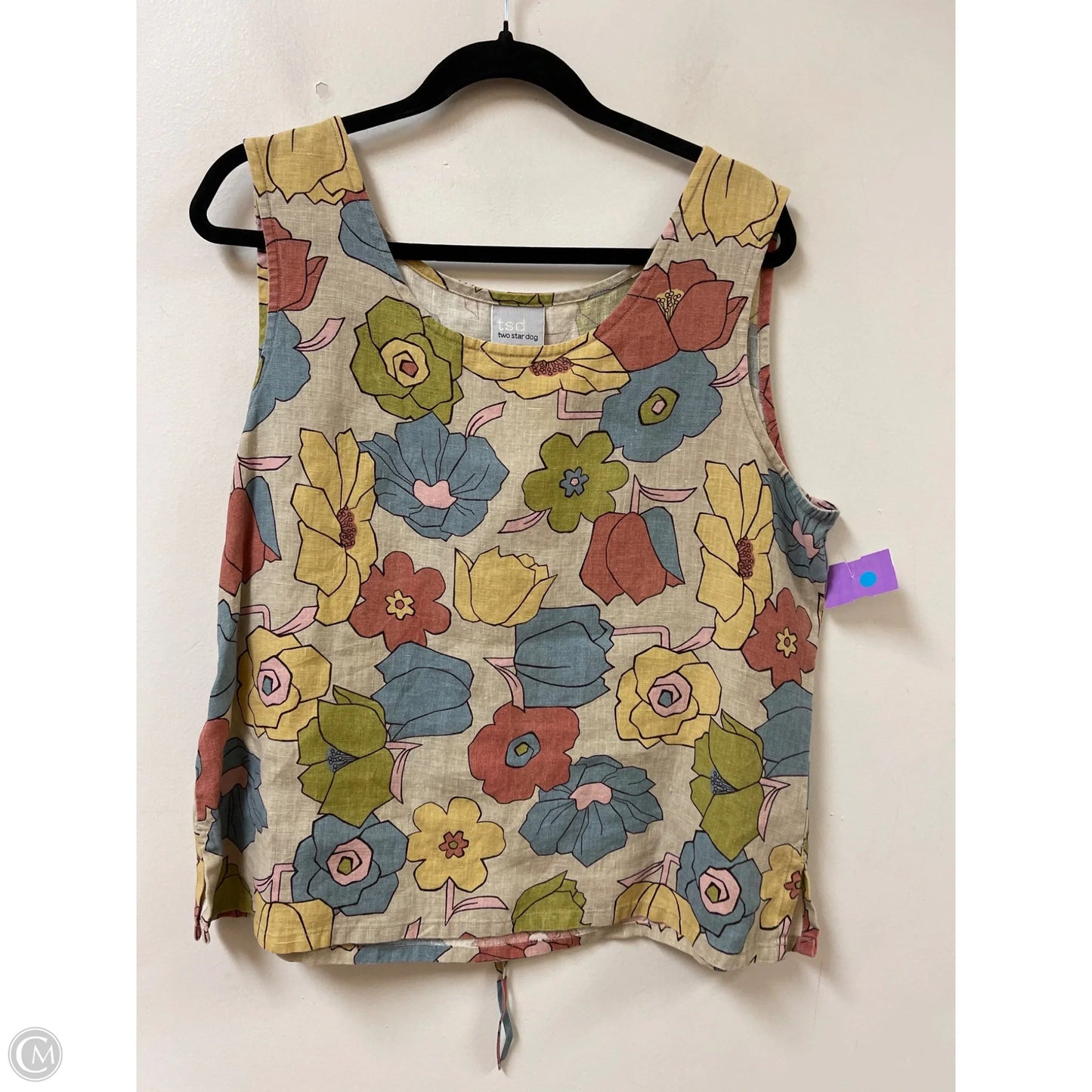 Top Sleeveless By Clothes Mentor In Floral Print, Size: Xl