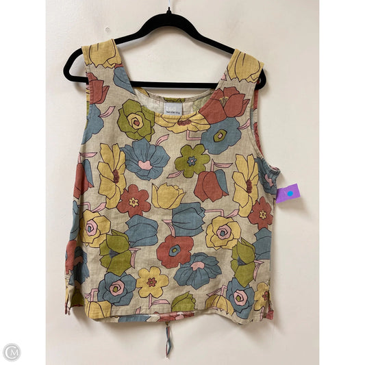 Top Sleeveless By Clothes Mentor In Floral Print, Size: Xl