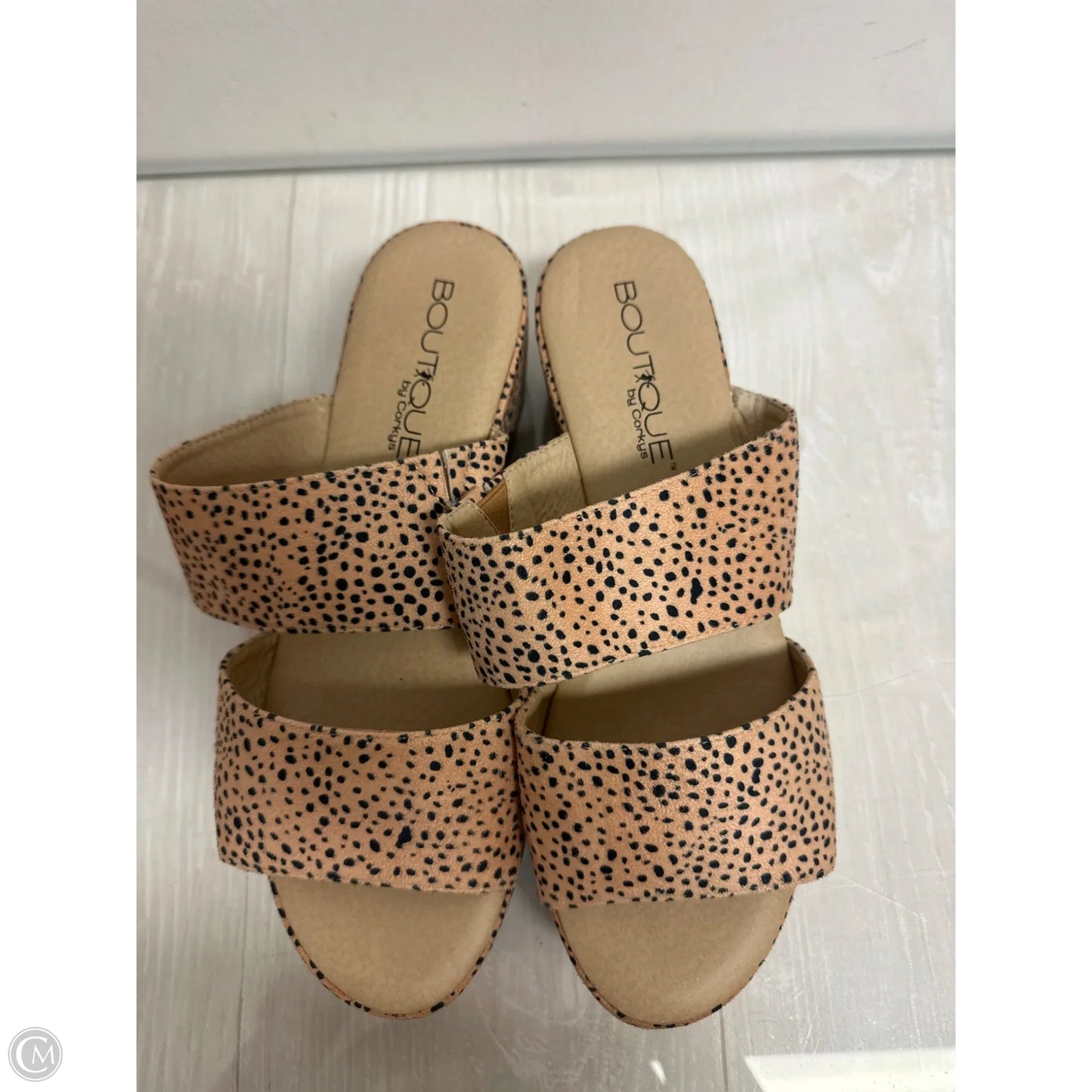 Sandals Heels Platform By Corkys In Animal Print, Size: 10