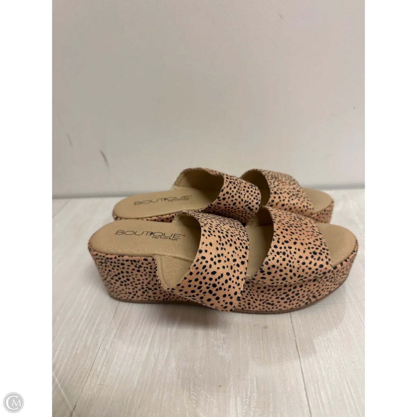Sandals Heels Platform By Corkys In Animal Print, Size: 10