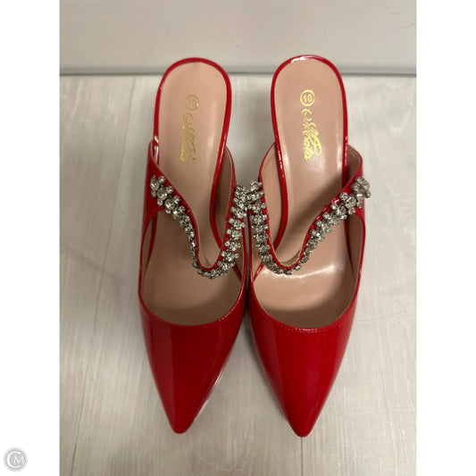 Shoes Heels Stiletto By Clothes Mentor In Red, Size: 10