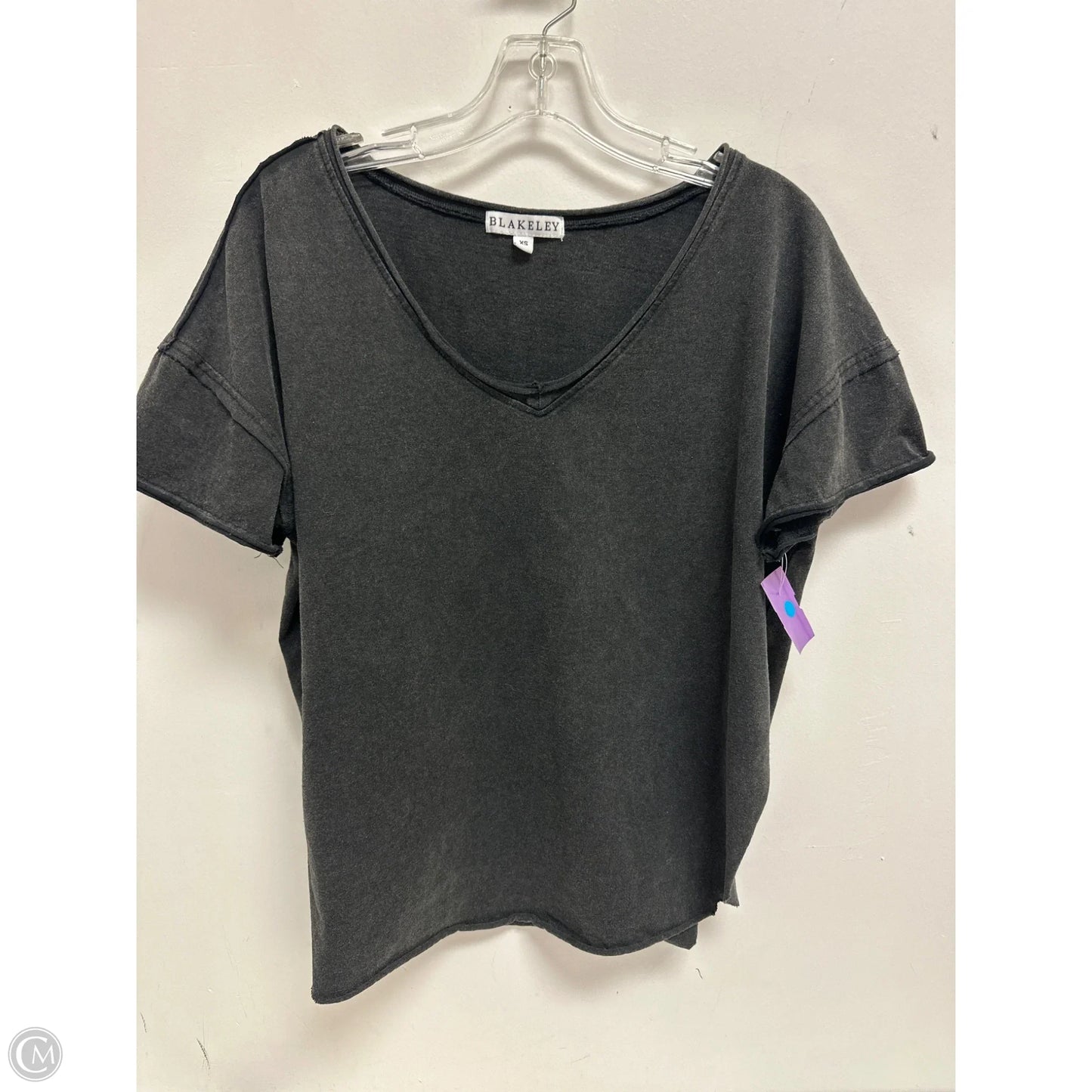 Top Short Sleeve By Blakeley In Black, Size: Xs