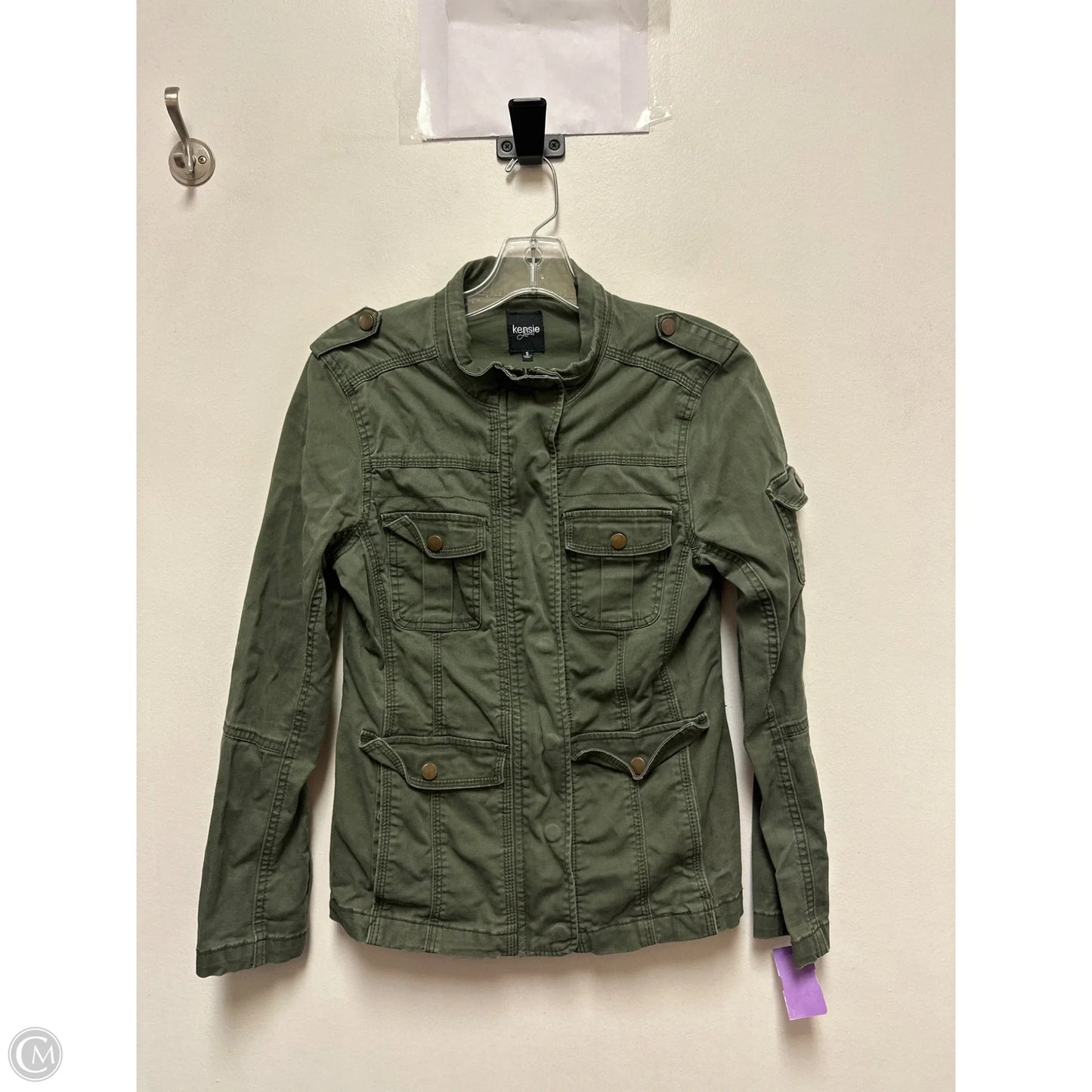 Jacket Utility By Kensie In Green, Size: S