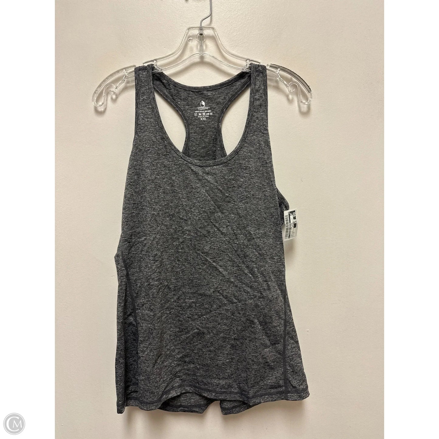 Athletic Tank Top By Clothes Mentor In Grey, Size: 1x
