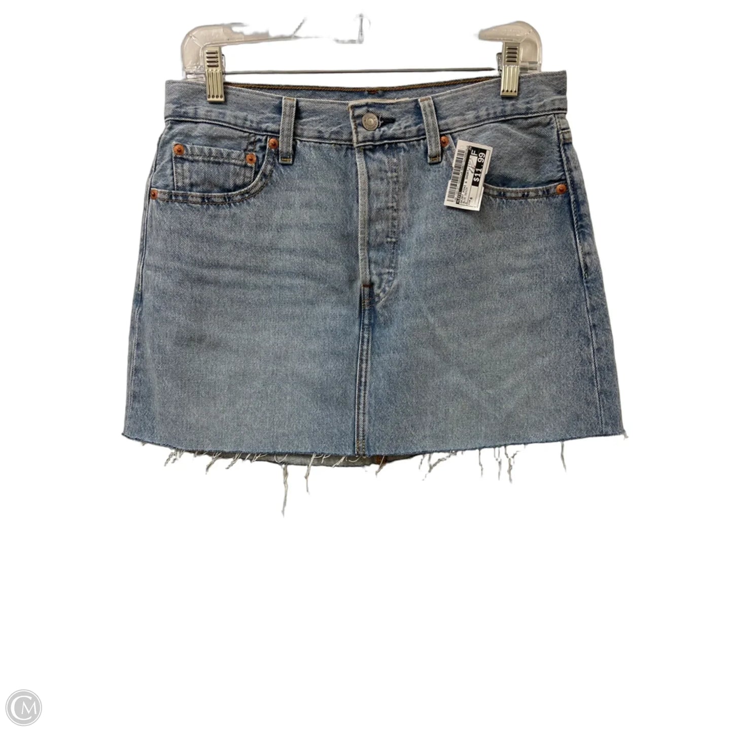 Skirt Mini & Short By Levis In Blue Denim, Size: 6