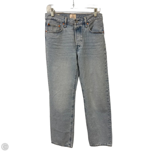 Jeans Straight By Levis In Blue Denim, Size: 4