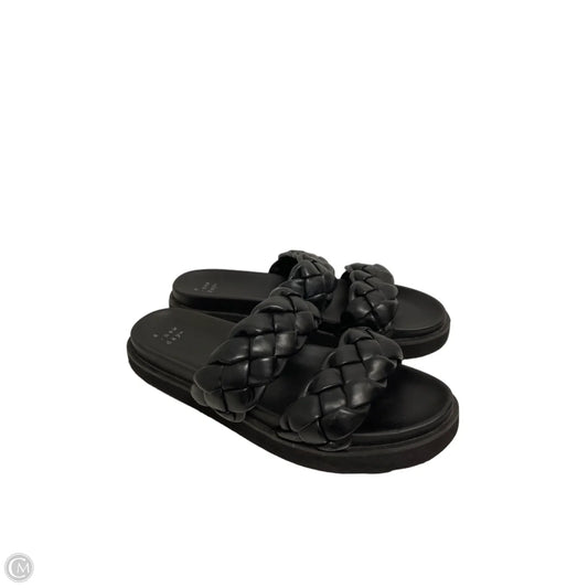 Sandals Flats By A New Day In Black, Size: 9.5