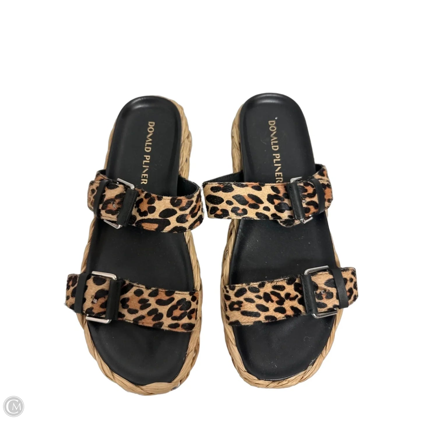 Sandals Flats By Donald Pliner In Leopard Print, Size: 8.5