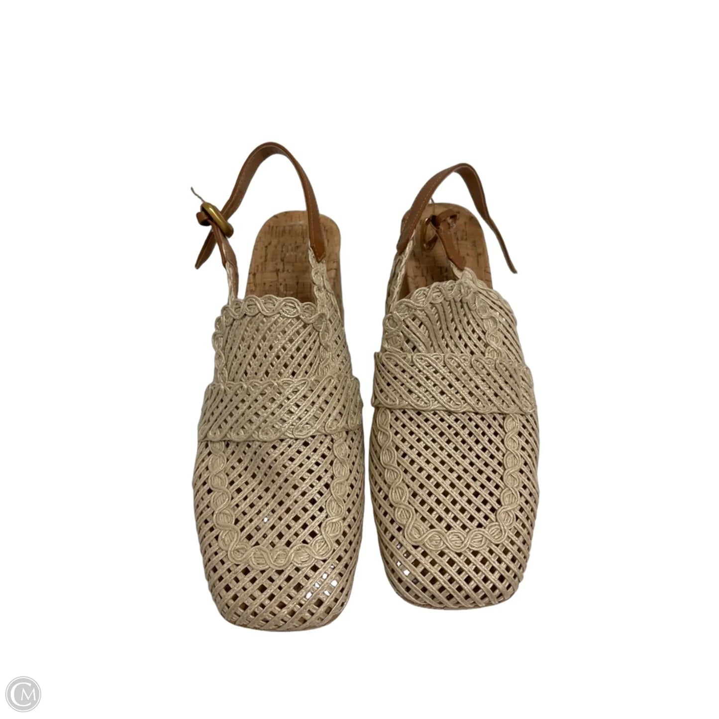 Sandals Heels Block By Aerosoles In Cream, Size: 8