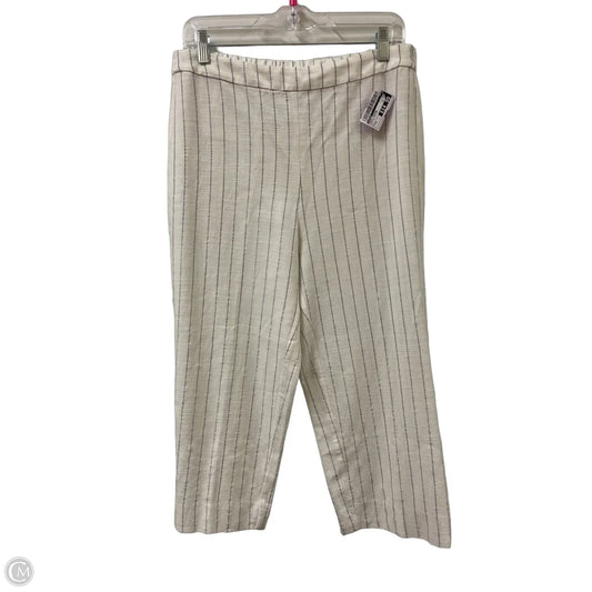 Pants Cropped By Chicos In Striped Pattern, Size: 6
