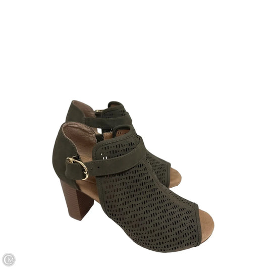 Sandals Heels Block By Giani Bernini In Green, Size: 7.5