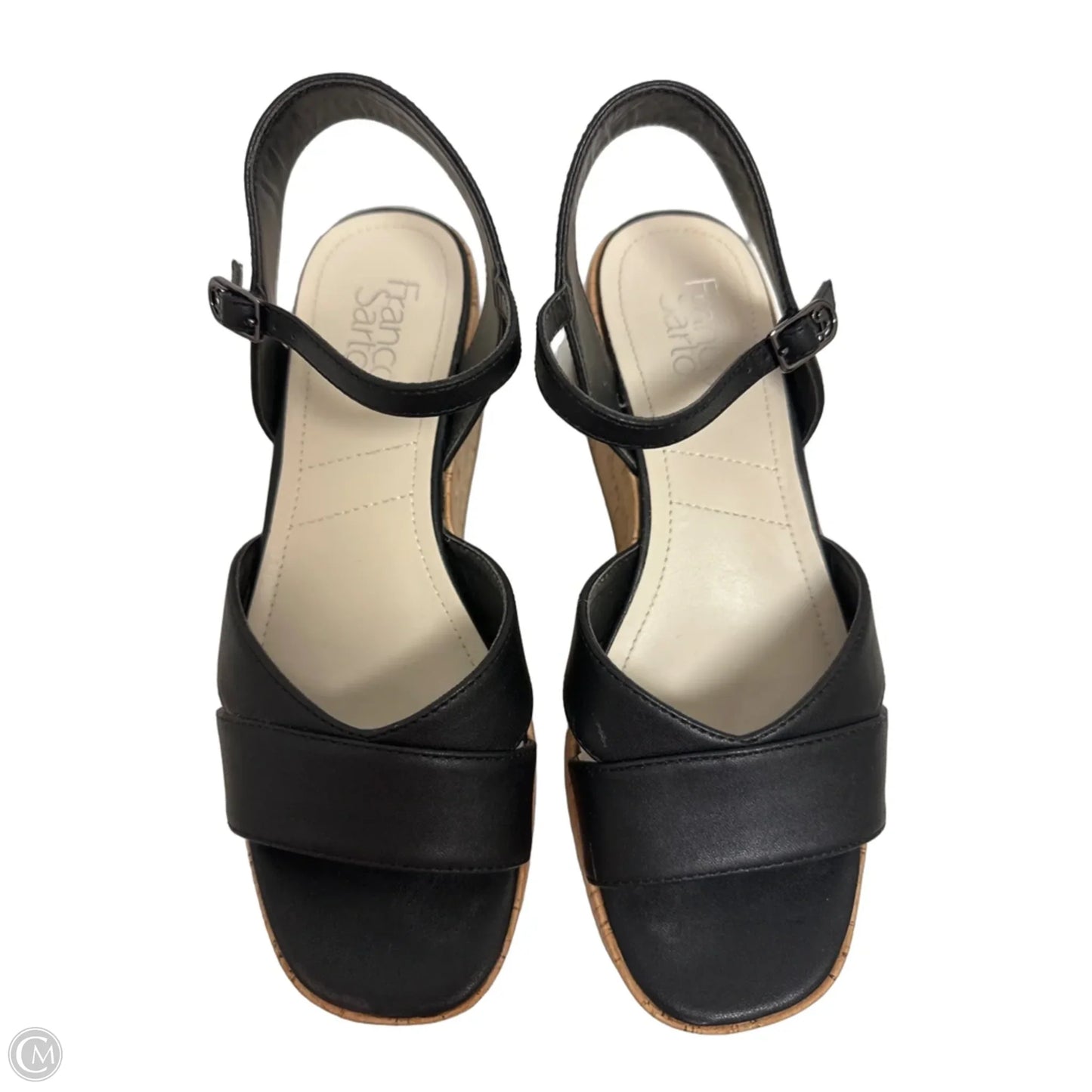 Sandals Heels Platform By Franco Sarto In Black, Size: 8