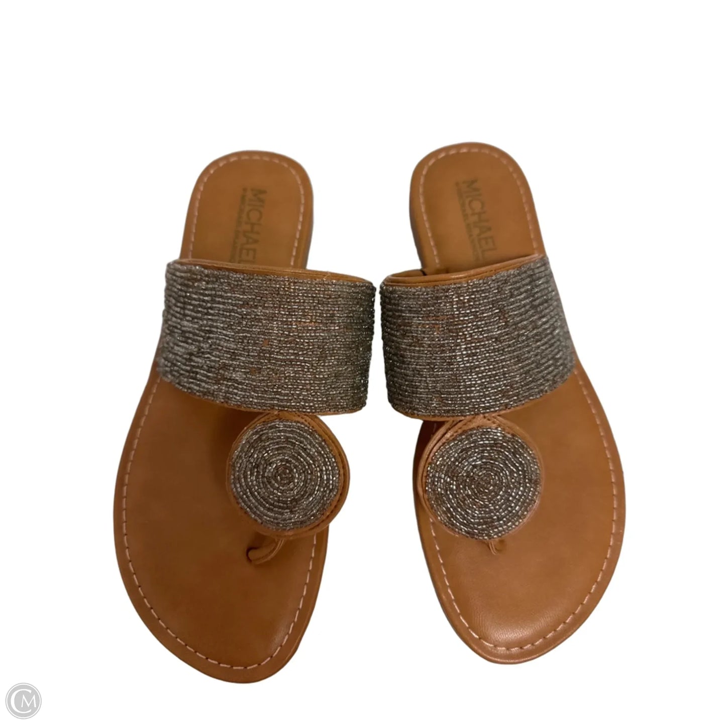Sandals Flats By Michael Shannon In Bronze, Size: 7