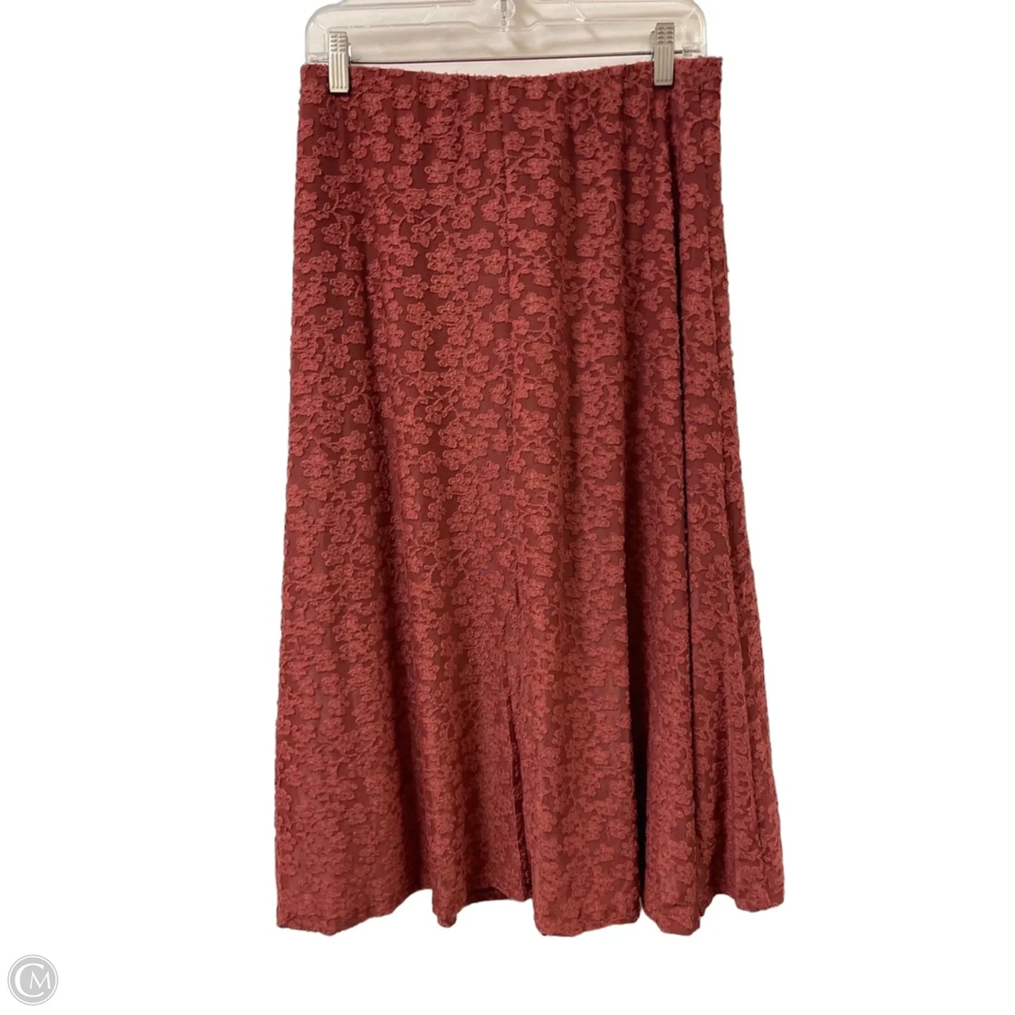 Skirt Midi By Clothes Mentor In Orange, Size: 8