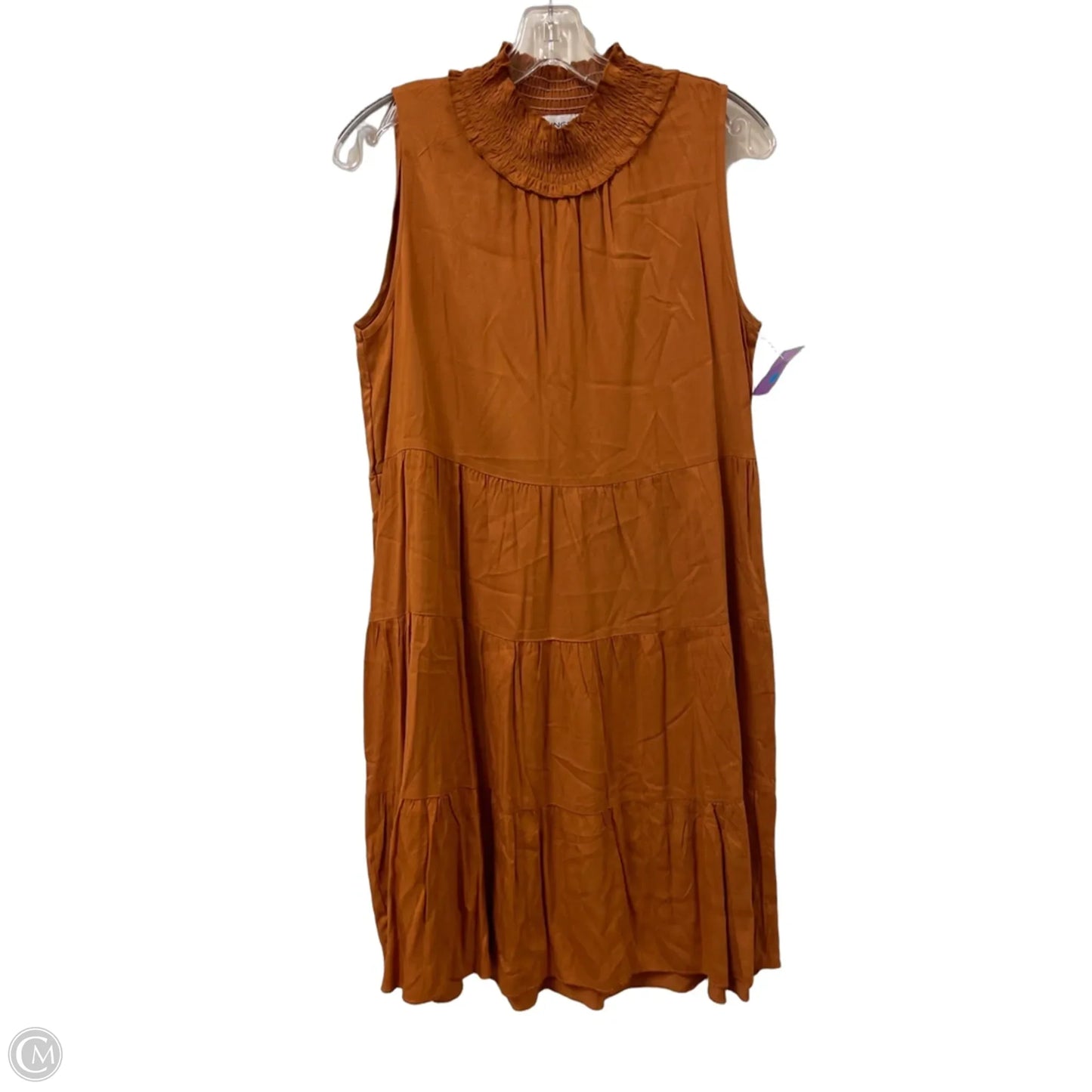 Dress Casual Midi By Clothes Mentor In Orange, Size: M