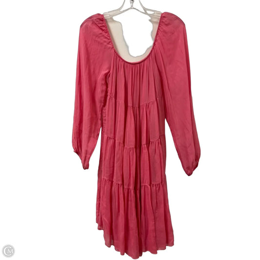 Dress Casual Midi By Cmc In Pink, Size: S