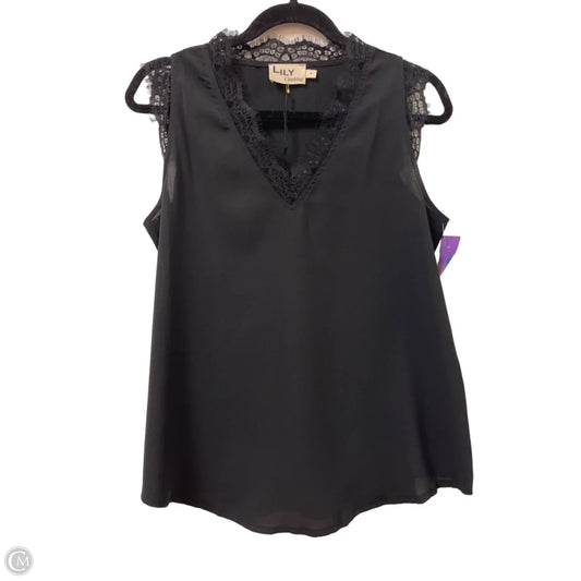 Top Sleeveless By Lily In Black, Size: M