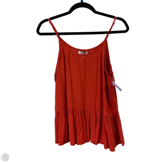 Top Sleeveless By Myra In Red, Size: M