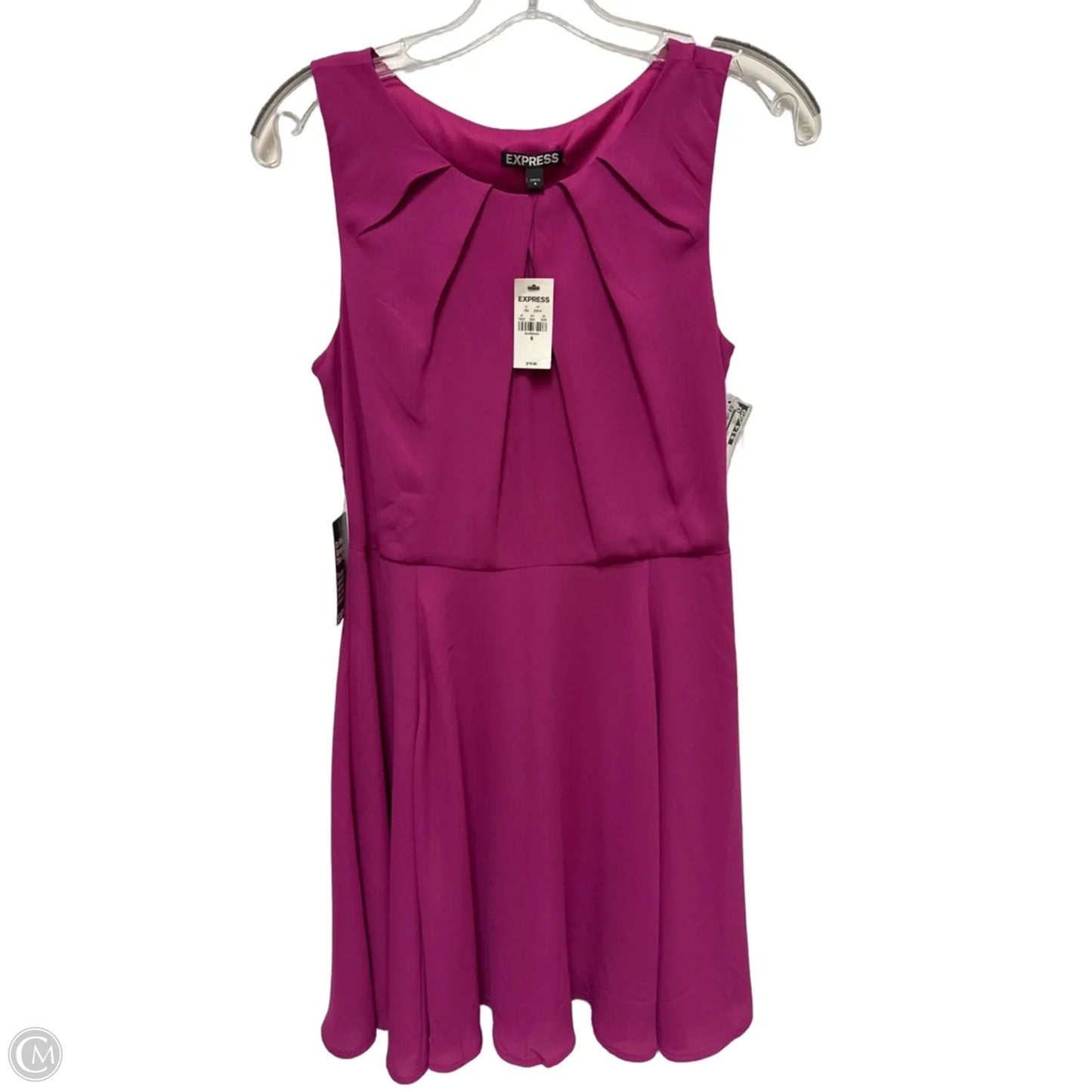 Dress Party Midi By Express In Purple, Size: S