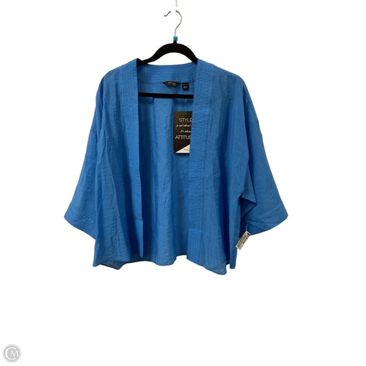 Sweater Cardigan By Clothes Mentor In Blue, Size: S