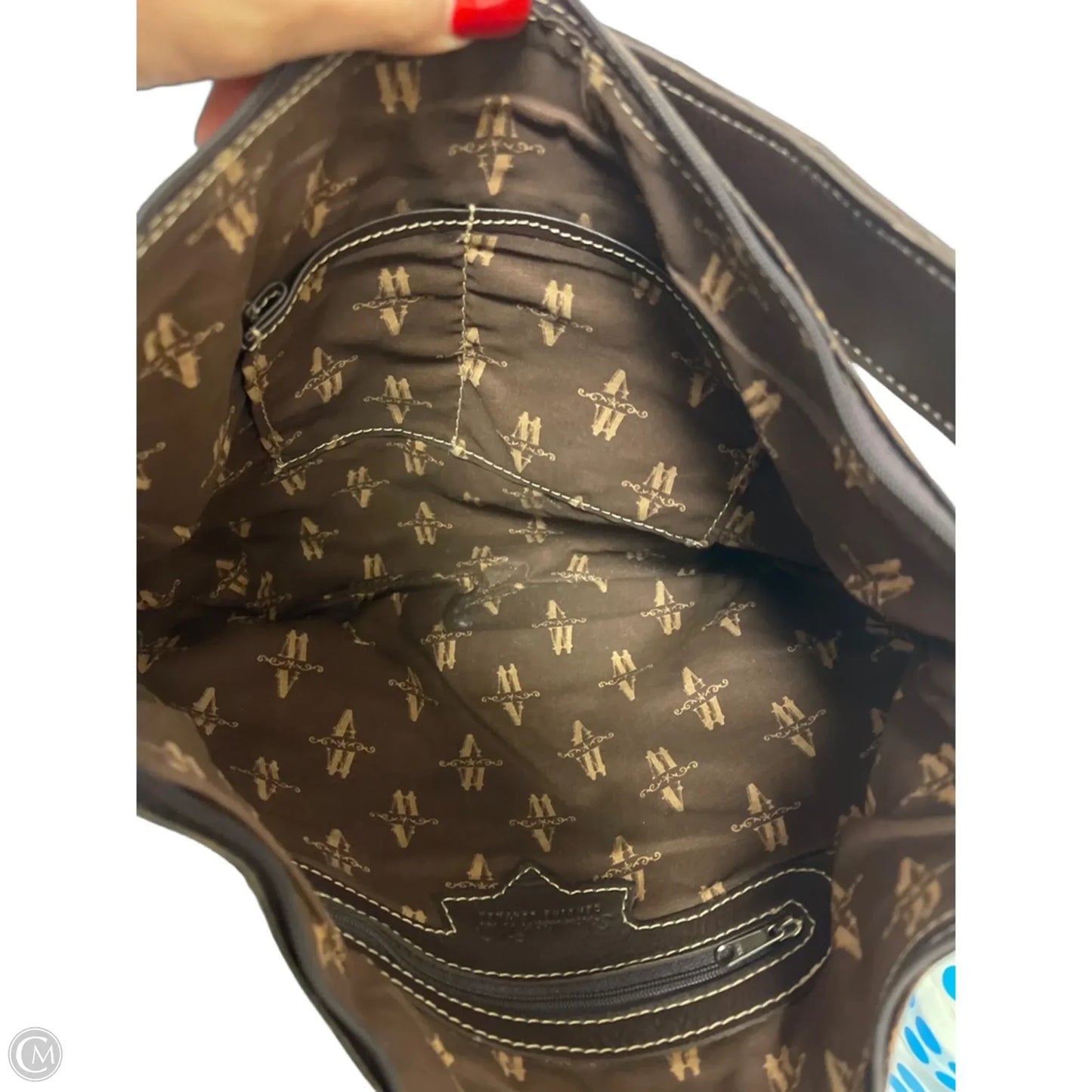 Handbag Leather By Cmb, Size: Large
