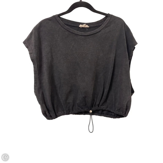 Top Short Sleeve By Ee Some In Black, Size: L