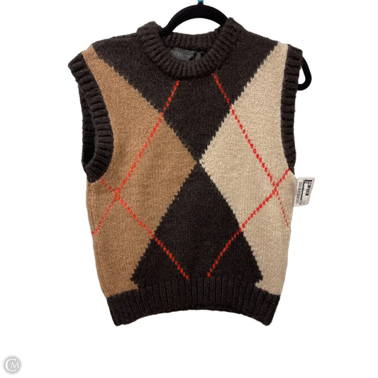 Sweater Short Sleeve By Zara In Brown, Size: S