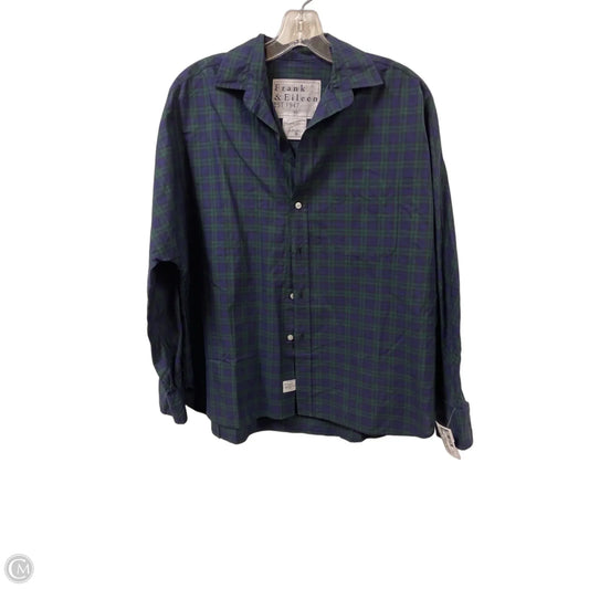 Blouse Long Sleeve By Frank And Eileen In Green, Size: Xs