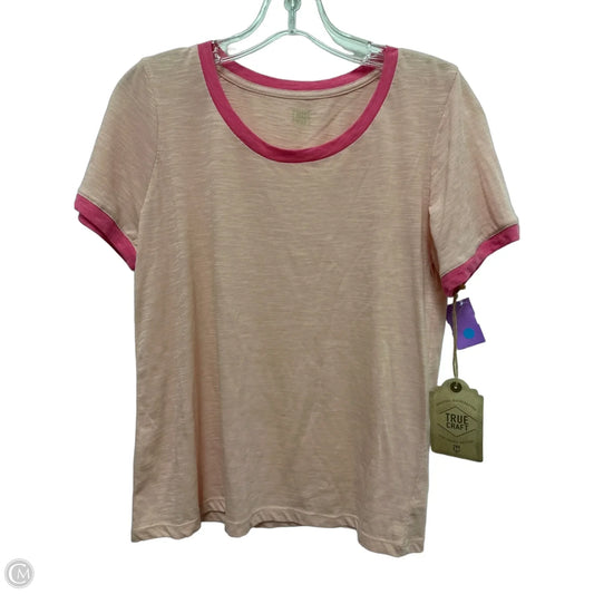 Top Short Sleeve By True Craft In Pink, Size: L
