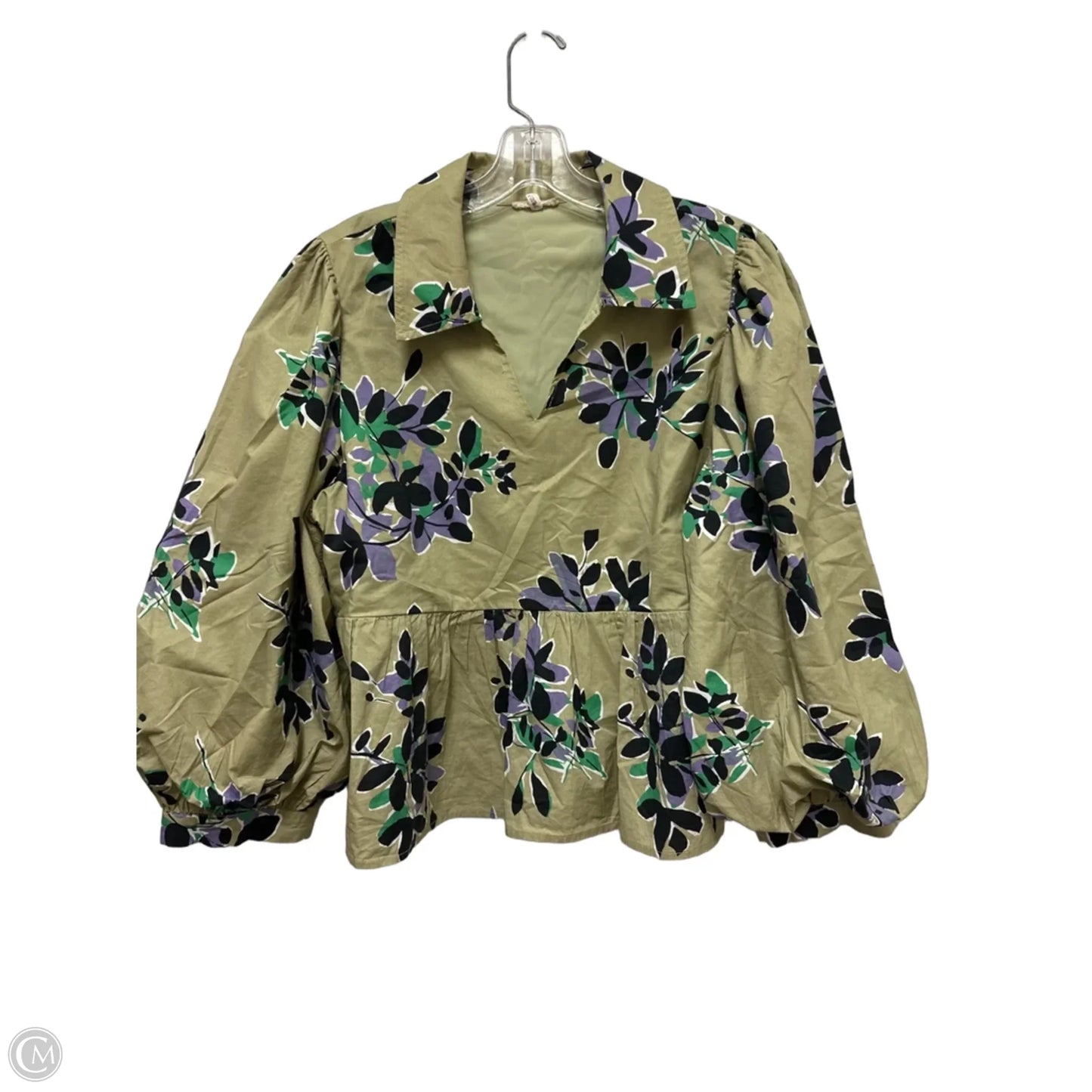Top Long Sleeve By Jodifl In Green, Size: M