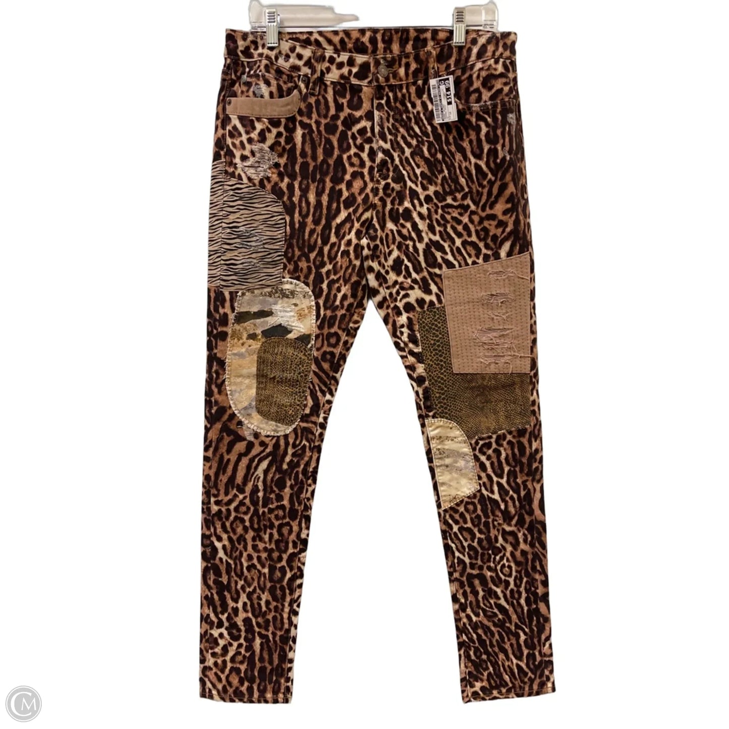 Jeans Skinny By Denim & Supply By Ralph Lauren In Leopard Print, Size: 12