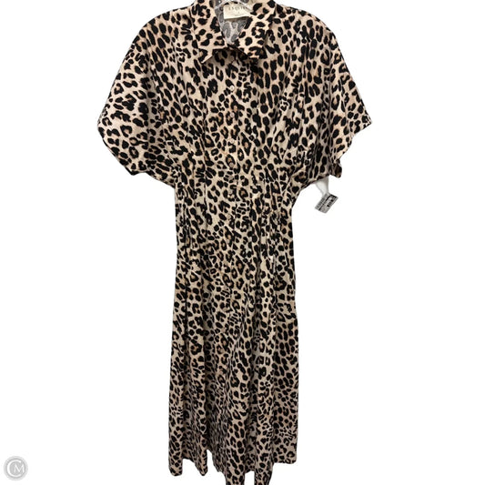 Dress Casual Midi By Clothes Mentor In Leopard Print, Size: S