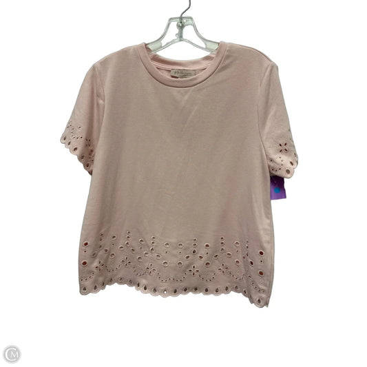 Top Short Sleeve By Philosophy In Pink, Size: M