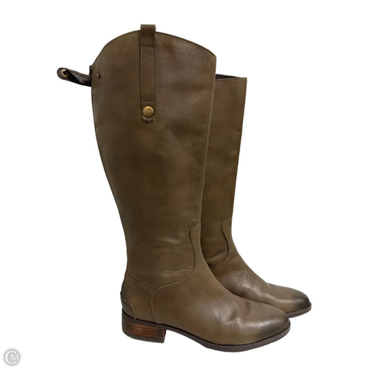 Boots Knee Heels By Sam Edelman In Green, Size: 10