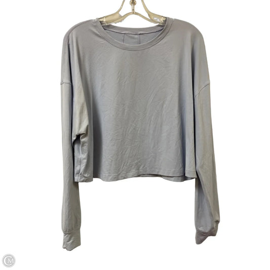 Athletic Top Long Sleeve Crewneck By Lululemon In Purple, Size: Xl